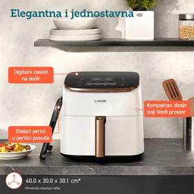 Slika 9/9 - Cosori TurboBlaze Chef Edition Friteza bijela