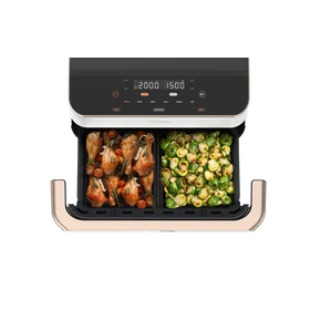 Slika 11/12 - COSORI Dual Blaze TwinFry, friteza na vrući zrak od 10 l, bijela